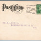 READING PA PENN NATIONAL BANK ADVERTISING ANTIQUE POSTCARD MARCH 1910 CALENDAR