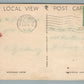 HIGHTSTOWN NJ HIGH SCHOOL VINTAGE POSTCARD