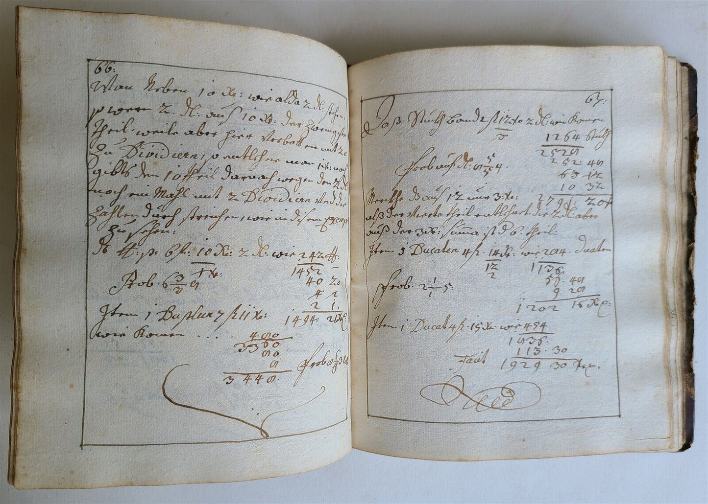 1765 MATHEMATICS GERMAN MANUSCRIPT CLAVIS ARITHMETICA antique HAND WRITTEN