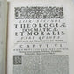 1698 2 VOLUMES ANTIQUE VELLUM FOLIOS 9.5  x 13.5'' THEOLOGIA DOGMATICA