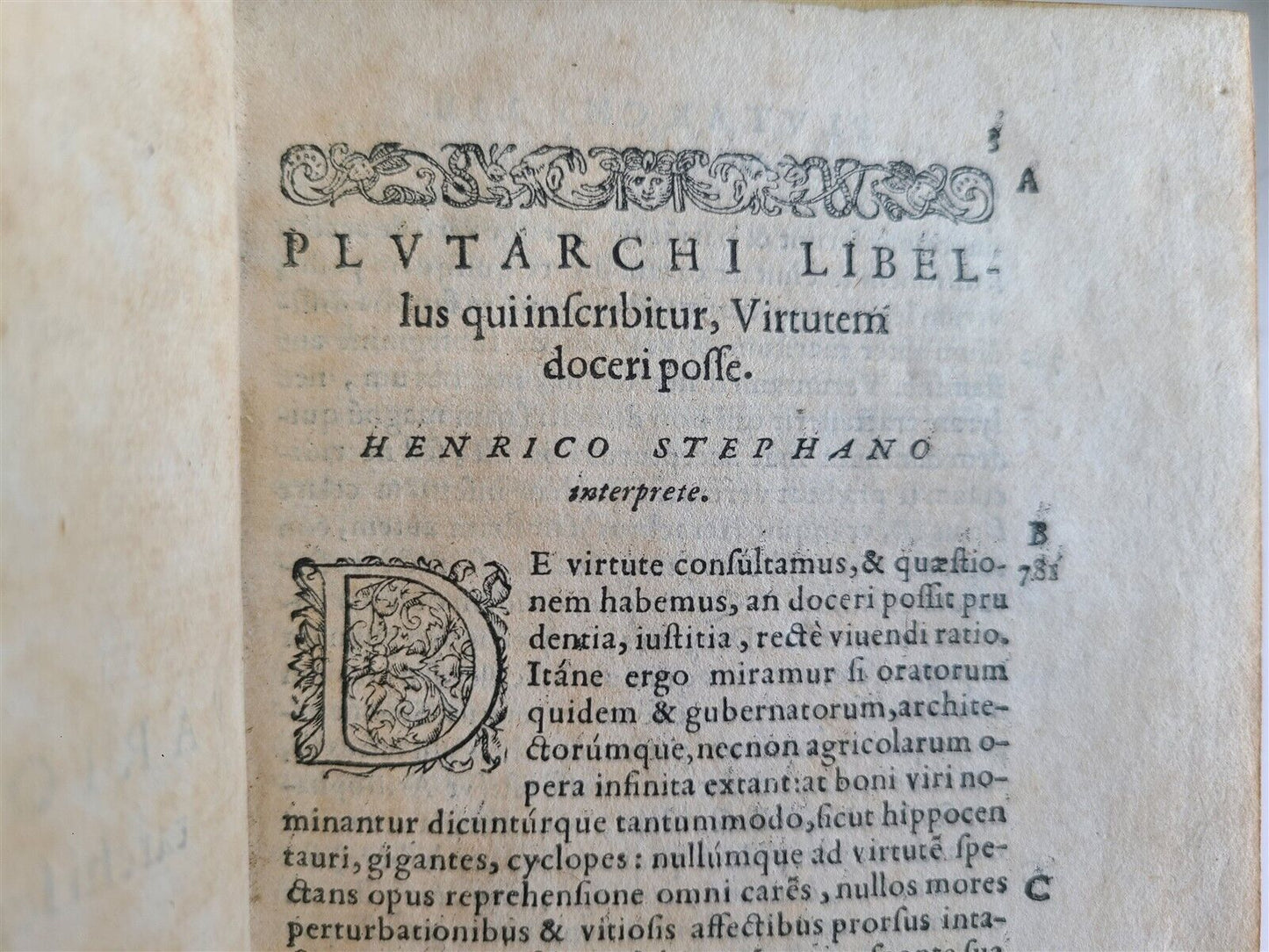 1572 PLUTARCH PARALLEL LIVES 2 volumes PLUTARCHI CHAERONENSIS PARALLELA antique