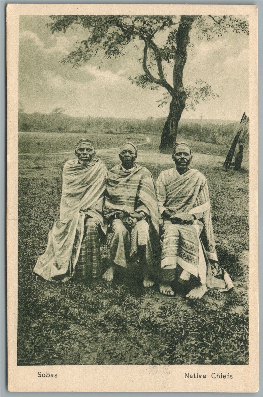 BRAZIL SOBAS NATIVE CHIEFS ANTIQUE POSTCARD