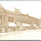 CADILLAC MI STREET SCENE ANTIQUE REAL PHOTO POSTCARD RPPC