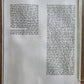 TORAH SCROLL FRAGMENT MANUSCRIPT on VELLUM VINTAGE BIBLE 14.5 x 18.5"