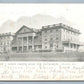 UPLAND PA J.LEWIS CROZER HOME FOR INCURABLES ANTIQUE POSTCARD w/ CORK CANCEL
