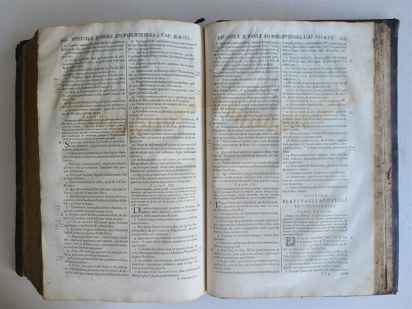 1675 BIBLE in LATIN ANTIQUE FOLIO printed in Lyon France