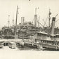 SHIP LANDING PORT ANTIQUE REAL PHOTO POSTCARD RPPC