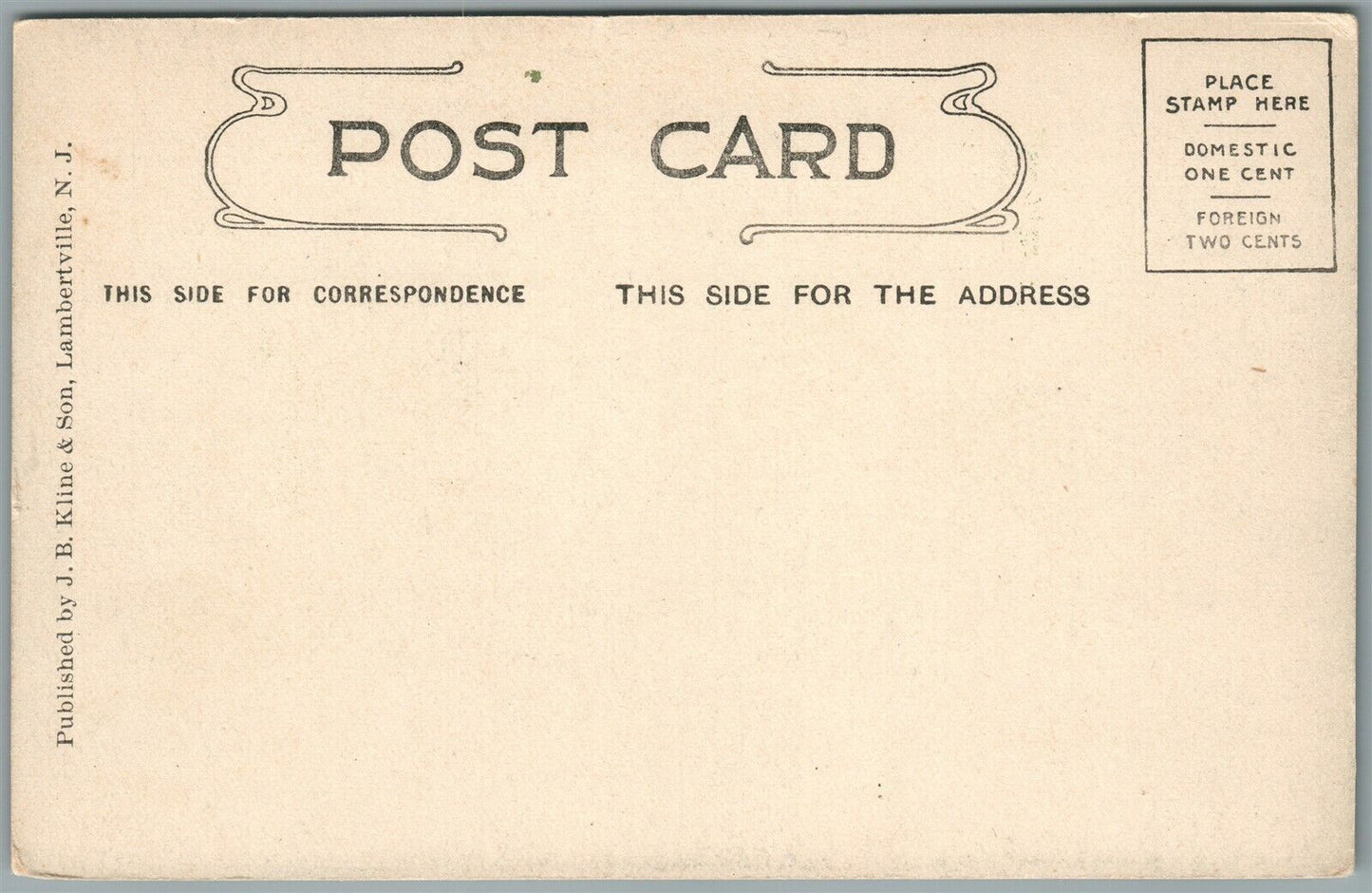 LAMBERTVILLE NJ YORK STREET ANTIQUE POSTCARD