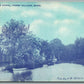 FORGE VILLAGE MA THE CANAL ANTIQUE POSTCARD