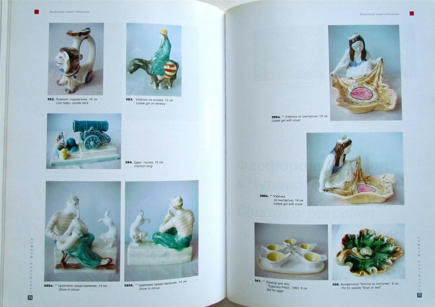 SOVIET 1940-1970 PORCELAIN GUIDE FOR COLLECTOR RUSSIAN REFERENCE BOOK in ENGLISH