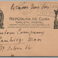 CUBA to USA 1941 VINTAGE POSTCARD