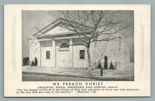 ATLANTIC CITY NJ FIRST BAPTIST CHURCH ANTIQUE POSTCARD