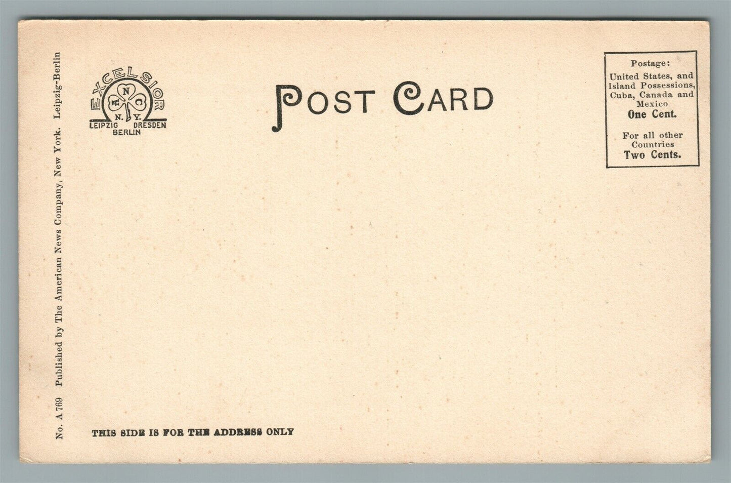 CATSKILLS MTS NY VIEW OF MONKA MOUNTAIN ANTIQUE POSTCARD