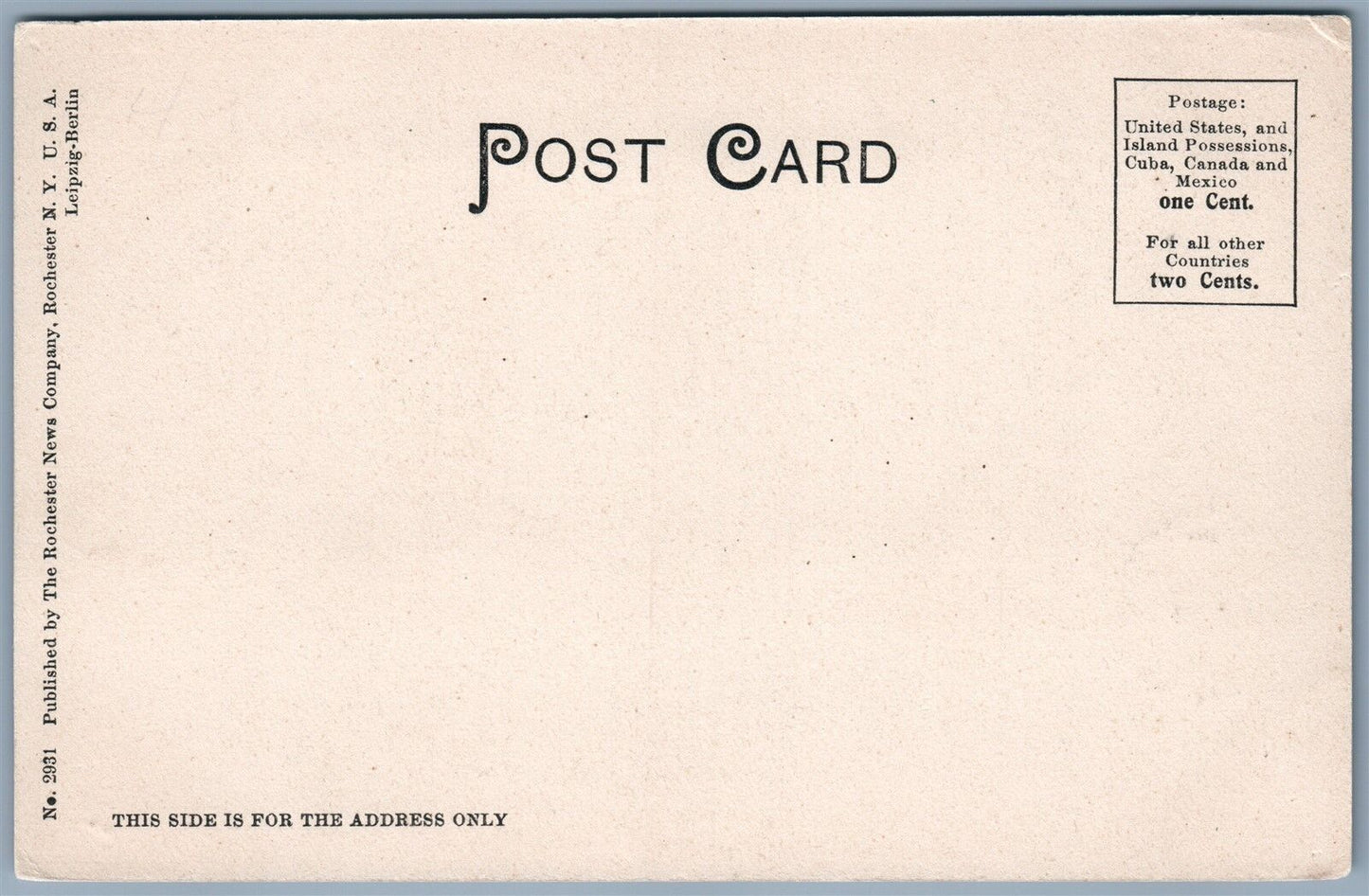 HOMER NY DAVID HARUM HOMESTEAD UNDIVIDED ANTIQUE POSTCARD