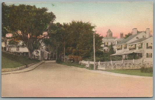 PLYMOUTH MA NORTH STREET ANTIQUE POSTCARD