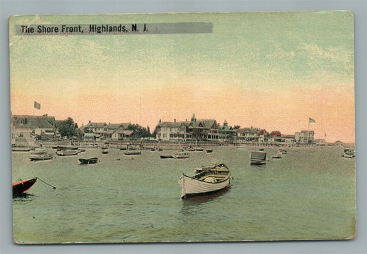 HIGHLANDS NJ SHORE FRONT ANTIQUE POSTCARD