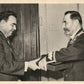 RUSSIAN LEADER BREZHNEV AWARDING MARSHAL BUDYONNY 1970 VINTAGE POSTCARD