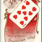 GOOD FORTUNES AS TOLD by CARDS SUCCESS & HAPPINESS ANTIQUE POSTCARD