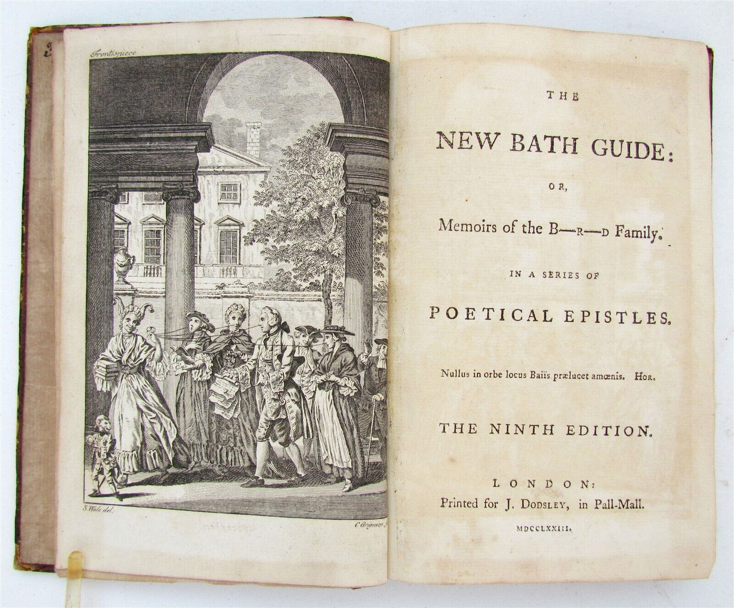 1773 THE NEW BATH GUIDE antique POETRY in ENGLISH by Christopher Anstey