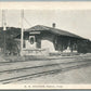 CANTON CT RAILROAD STATION RAILWAY TRAIN DEPOT ANTIQUE POSTCARD