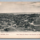 NEW HAVEN CT FROM SUMMIT of EAST ROCK UNDIVIDED ANTIQUE POSTCARD