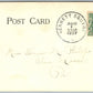 KENNET SQUARE PA THE LODGE 1907 UNDIVIDED ANTIQUE POSTCARD w/ CORK CANCEL