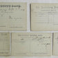 1890s LOT of 5 WEST VIRGINIA BANKS ANTIQUE STATEMENT CARDS POSTCARDS