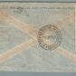 BRAZIL to NEW YORK 1944 VINTAGE COVER w/ STAMP OPENED BY EXAMINER