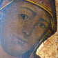 RUSSIAN ICON of MOTHER OF GOD antique 17th CENTURY HAND PAINTED on WOOD