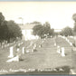 CARVERSVILLE PA CEMETERY ANTIQUE REAL PHOTO POSTCARD RPPC