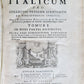 1687 MUSEUM ITALICUM ILLUSTRATED antique VELLUM BINDING vol. I