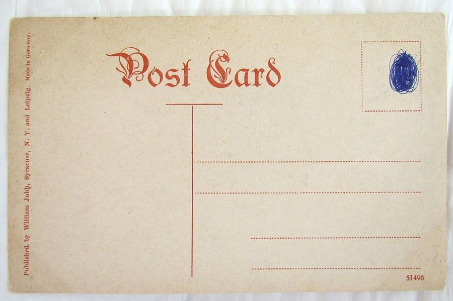 BOULEVARD SYRACUSE N.Y. ANTIQUE UNDIVIDED POSTCARD