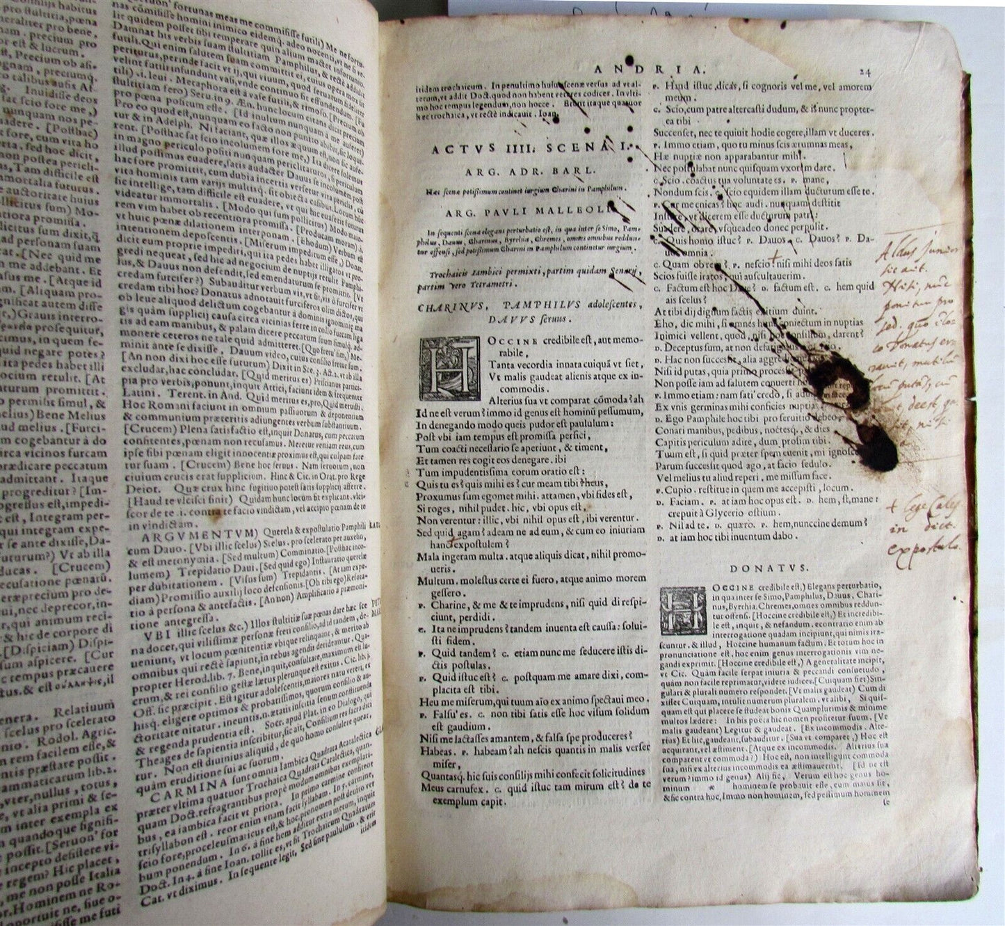 1567 COMOEDIAE SEX by TERENCE ILLUSTRATED VELLUM BINDING ANTIQUE 16th CENTURY