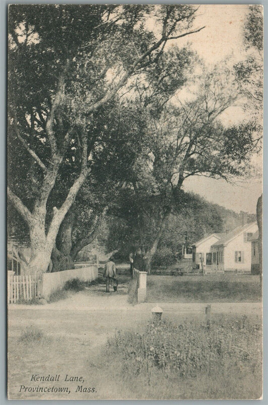 PROVINCETOWN MA KENDALL LANE ANTIQUE POSTCARD