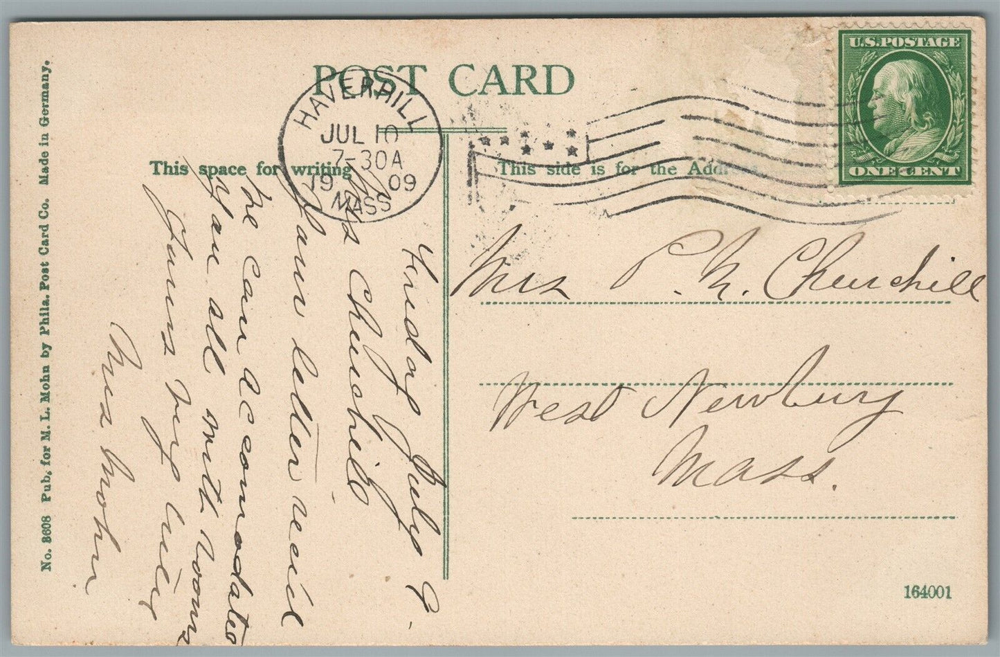 SALISBURY BEACH MA THE LEIGHTON HOTEL ANTIQUE POSTCARD