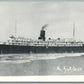 STEAMSHIP S/S BERKSHIRE VINTAGE REAL PHOTO POSTCARD RPPC