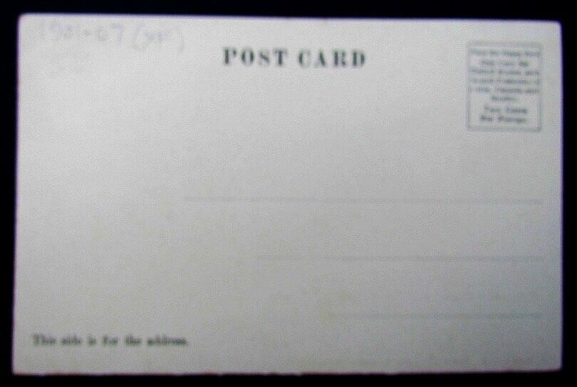 VINTAGE POSTCARD CHURCH & LOWER MAIN STREET AMESBURY MA trolley railroad railway