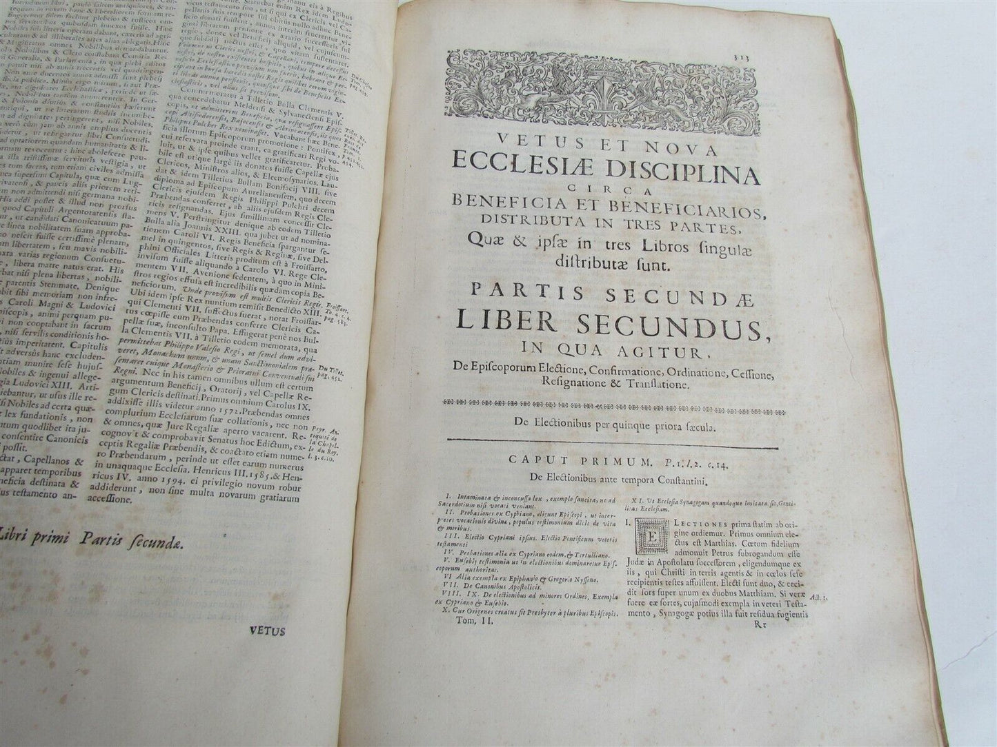 1705 ANTIQUE VELLUM BOUND FOLIO VETUS ET NOVA ECCLESIAE DISCIPLINA