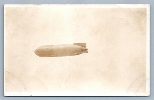 DIRIGIBLE ANTIQUE REAL PHOTO POSTCARD RPPC ZEPPELIN