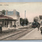 MERIEL FRANCE LA GARE RAILROAD STATION RAILWAY DEPOT ANTIQUE POSTCARD