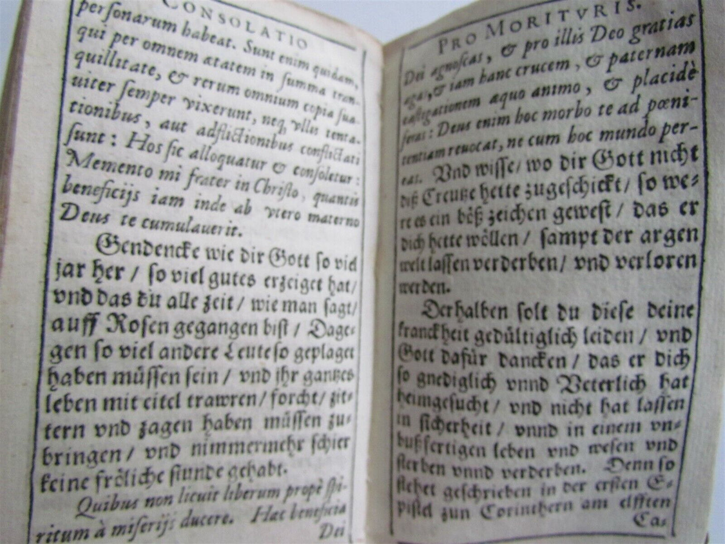 1590 Antidote Against Temptations of Every Sort antique VELLUM 16 century Weller