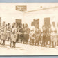 TANGIER MORROCCO MILITARY TROOPS ANTIQUE REAL PHOTO POSTCARD RPPC