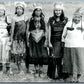 CANADIAN INDIAN WOMEN ANTIQUE REAL PHOTO POSTCARD RPPC