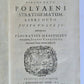 1691 STRATAGEMS in WAR by POLYAENUS antique VELLUM BINDING