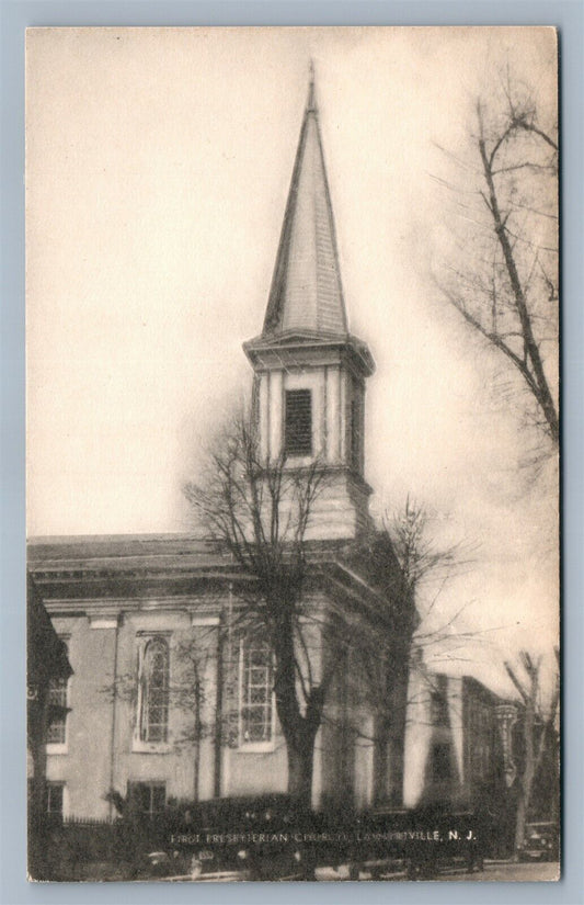 LAMBERTVILLE NJ FIRST PRESBYTERIAN CHURCH VINTAGE POSTCARD