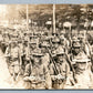 AMERICAN ARMY REGIMENT on MARCH w/ RIFLES WWI ANTIQUE REAL PHOTO POSTCARD RPPC