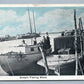 CROSS'S FISHING BOATS ANTIQUE POSTCARD