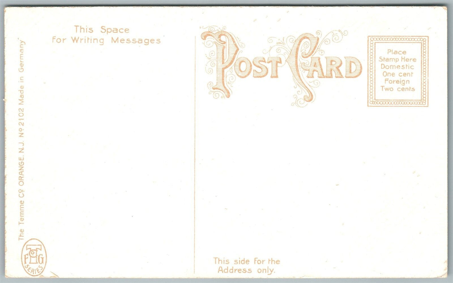 ORANGE NJ MAIN STREET ANTIQUE POSTCARD