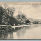 RED BANK NJ ALONG THE SHREWSBURY ANTIQUE POSTCARD