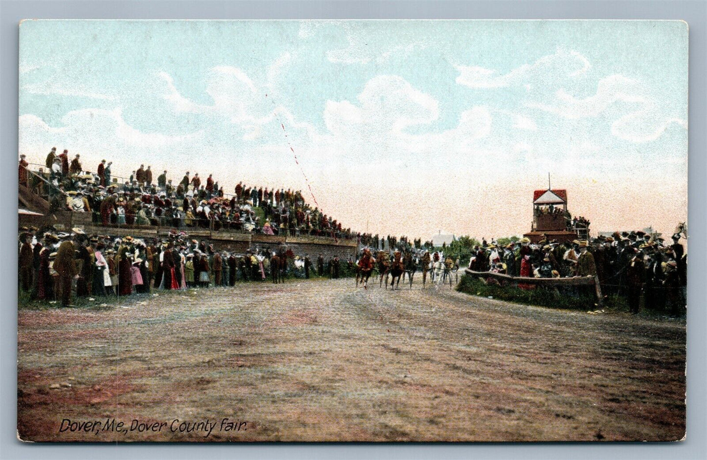 DOVER ME COUNTY FAIR UNDIVIDED ANTIQUE POSTCARD